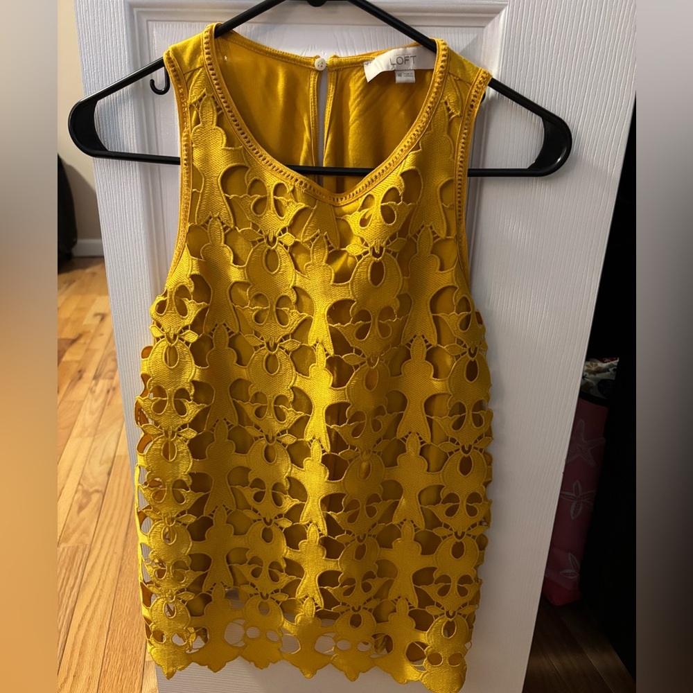 Yellow Loft tank, size XS